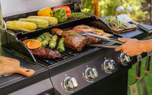 Nexgrill 4-Burner Propane Gas Grill in Black with Stainless Steel Main Lid!! NEW & ASSEMBLED (MISSING 2 BURNER COVERS)!!
