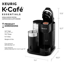 Keurig K-Cafe Essentials Single Serve K-Cup Pod Coffee Maker, Black!! NEW IN BOX!!