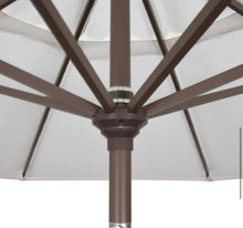 7-1/2 ft. Aluminum Push Tilt Patio Market Umbrella in Terrace Adobe Olefin, Red/Marron! (NEW)