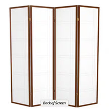 Red Lantern 6 ft. Walnut 4-Panel Room Divider!! BRAND NEW!!