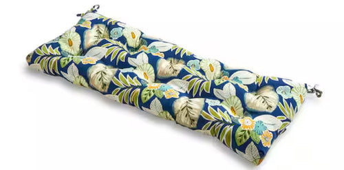 Marlow Floral Rectangle Outdoor Bench Cushion, 2Pc!