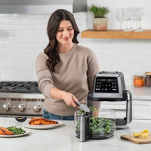 Gourmia 7-Qt. Fry ‘N Fold Digital Air Fryer with 10 Presets & Guided Cooking - Black: Stainless Steel, 1500W, Dishwasher-Safe!! NEW IN BOX!!