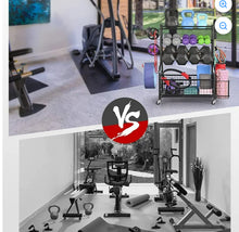 Mythinglogic Dumbbell Rack, Home Gym Storage Sports Weight Rack for Dumbbells, Kettlebells Yoga Mat and Balls! (NEW IN BOX)