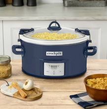 Crock-Pot 7qt Cook & Carry One Touch Programmable Slow Cooker Poseidon Blue: Locking Lid, Dishwasher-Safe Parts! (NEW IN BOX)