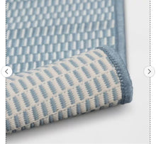 4'x6' Micro Dash Rectangular Woven Outdoor Area Rug Blue- NEW