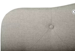 Home Design Angela Headboard, Warm Grey, Queen! (NEW IN BOX)
