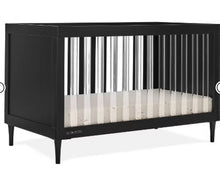 Delta Children Bowie 4-in-1 Convertible Acrylic Crib, Black! - Greenguard Gold Certified! (NEW IN BOX)