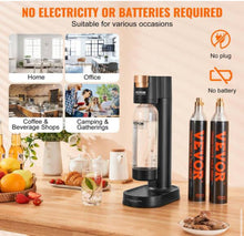 VEVOR Sparkling Water Maker, Soda Maker Machine for Home Carbonating Seltzer Water with BPA-free 1L PET Bottle, 1 CO2 Cylinder!! LIGHTLY USED(ONE HAS ONE BOTTLE)!!