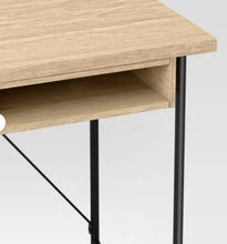 Dorm Wood and Metal Writing Desk with Storage Natural - Room Essentials! (NEW IN BOX)
