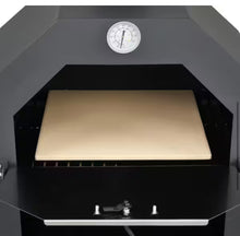 Karl Home 25.98 in. Wood Fired Outdoor Pizza Oven in Black! (NEW IN BOX)