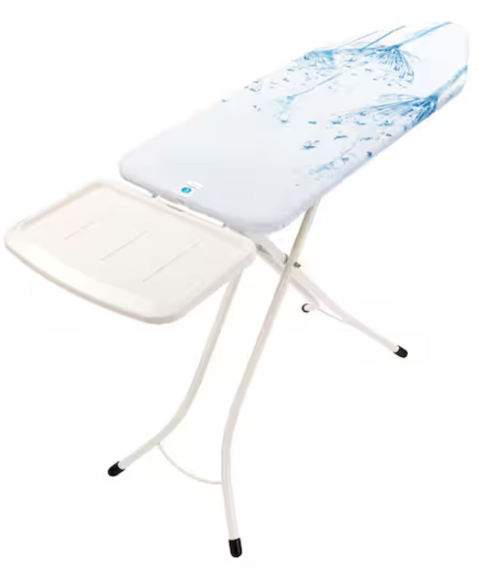 Brabantia Ironing Board C with Solid Steam Unit Holder, Cotton Flower Cover and White Frame! (NEW)