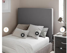 Carnegy Avenue
Hugo Twin Headboard with 2-Power Outlets, 1-USB and 1-USB Type-C Port with Faux Linen Upholstery in Gray- new