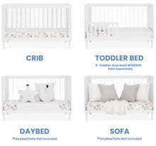 Delta Children Bowie 4-in-1 Convertible Acrylic Crib, White! - Greenguard Gold Certified! (NEW IN BOX)