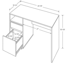 Writing Desk with Drawers, Brown! (NEW IN BOX)