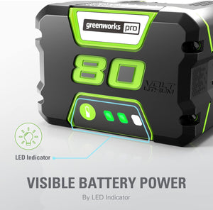 Greenworks PRO 80V 4.0Ah Lithium-Ion Battery ((Genuine Greenworks Battery / 75+ Compatible Tools)! (BRAND NEW - BATTERY ONLY!)