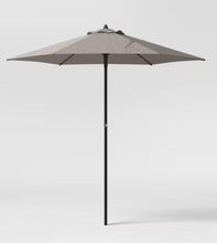 7.5' Round Outdoor Patio Market Umbrella, Grey - Room Essentials! (NEW)