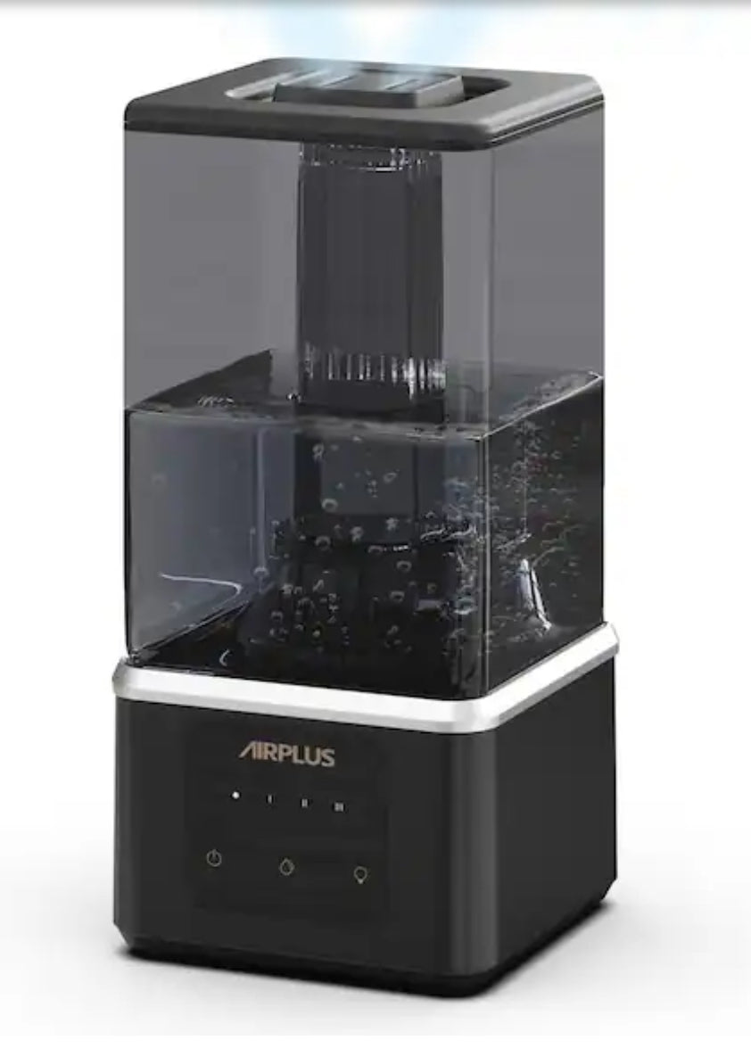 Edendirect 1.1 Gal. Black Ultra Fine Water Mist Ultrasonic Desktop Humidifier and Fragrance Diffuser Up to 450 sq. ft!! NEW IN BOX!!