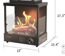 Alogfire Portable Propane Gas Fire Place