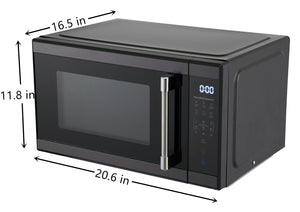 Hamilton Beach 1.1 cu ft CounterTop Microwave Oven, 1000 Watts, Black Stainless Steel!! NEW OUT OF BOX!!