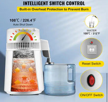Skyhalo Pure Water Distiller 750W Fully Upgraded with Handle 1.1 Gal. /4L BPA Free Container Perfect for Home Use White! (NEW IN BOX)