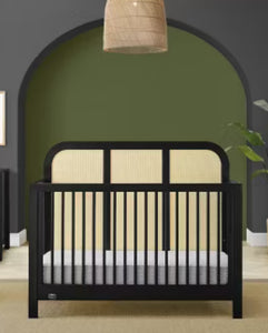 Simmons Kids' Theo 6-in-1 Convertible Crib, Black! - Greenguard Gold Certified! (NEW IN BOX)