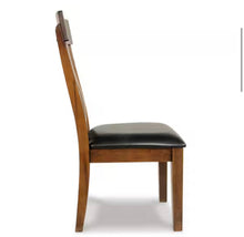 Ralene Brown Leather Upholstered Dining Chair Set of 4! (NEW IN 2 BOXES)