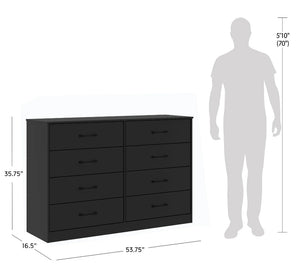 Mainstays Ardent 8 Drawer Dresser, Black! (NEW IN BOX)