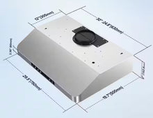 Vikio 30 in. 900CFM Ducted Under Cabinet Range Hood in Stainless Steel with 3-Way Venting Removable LEDS and Gesture Control!! NEW IN BOX!!