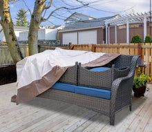 73.2 in. L x 37 in. W x 34 in. H Beige Patio Furniture Cover! (NEW IN BOX)