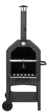 Karl Home 25.98 in. Wood Fired Outdoor Pizza Oven in Black! (NEW IN BOX)