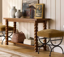60'' Console Table with Braided Legs