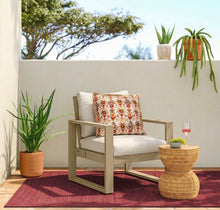 5'x7' Natural Woven Rectangular Braided Outdoor Area Rug Rose! (NEW)