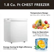 Cowsar 20.67 in. W 1.8 Cubic Feet Manual Defrost Garage Ready Chest Freezer with Adjustable Temperature Controls in White!! BRAND NEW!!