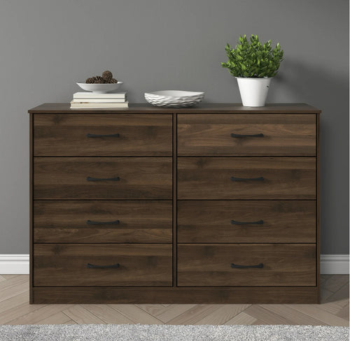 Mainstays Ardent 8 Drawer Dresser, Dark Walnut! (NEW IN BOX)
