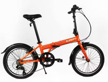 ZiZZO Via 7 Speed 20" Folding Cruiser Bike - Metallic Orange! (NEW & ASSEMBLED)