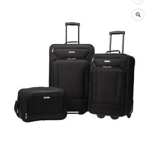 American Tourister Fieldbrook XLT 3-Piece Set, Black (92286-1041)- new