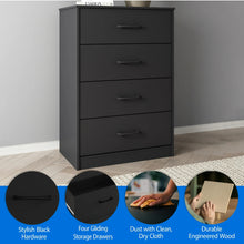 Mainstays Ardent 4 Drawer Dresser, Black!! NEW AND ASSEMBLED!!