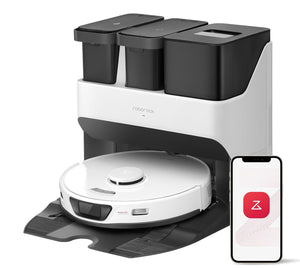 roborock S7 Max Ultra Robot Vacuum and Mop Combo, Auto Mop Drying and Washing, Self-Emptying and Refilling, 5500Pa Suction, Reactive Tech Obstacle Avoidance, White (RockDock Ultra Series)! (NEW IN BOX)