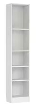 Element 80 in. White Engineered Wood 5-Shelf Standard Bookcase! (NEW IN BOX - MINOR CHIP)
