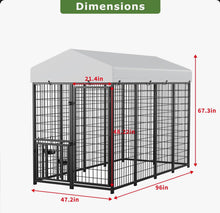 HomLux Metal Yard Kennel With Door