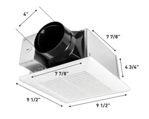 Panasonic Whisper Mighty Pick-A-Flow 70/90 CFM Ceiling/Wall Bathroom Exhaust Fan, Energy Star with 9 in. x 9 in. Grille Footprint!! NEW IN BOX!!