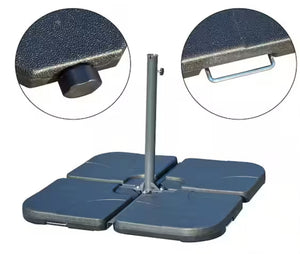 Outsunny 39.75 in. Offset Patio Umbrella Base Weight Set in Black (4-Piece)!! NEW IN BOX!!