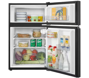 Vissani 3.1 cu. ft. 2 Door Mini Refrigerator in Black with Freezer, ENERGY STAR! (NEW IN BOX)
