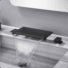 Deck Mounted Waterfall Roman Sink Faucet 2 Handle Faucet Set 1526B - WE DO NOT SHIP!!
