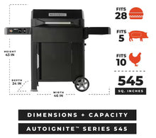 Masterbuilt AutoIgnite Series 545 Digital Charcoal Grill and Smoker in Black!! BRAND NEW(HANDLE BROKE OFF DURING SHIPPING)!!