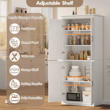 GarveeLife 70-in Tall Kitchen Pantry Cabinet with 2 Doors and 3 Adjustable Shelves Modern Freestanding Storage Cupboard- WE DO NOT SHIP!!