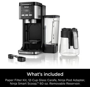 Ninja DualBrew Hot & Iced Coffee Maker, Single-Serve, compatible with K-Cups & 12-Cup Drip Coffee Maker!! NEW IN BOX!!