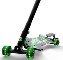 Melo SideWinder Kick Scooter - Green: Steel & Aluminum Frame, Lights Up! (NEW IN BOX)