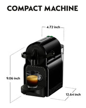 Nespresso by De'Longhi Inissia Single-Serve Espresso Machine in Black