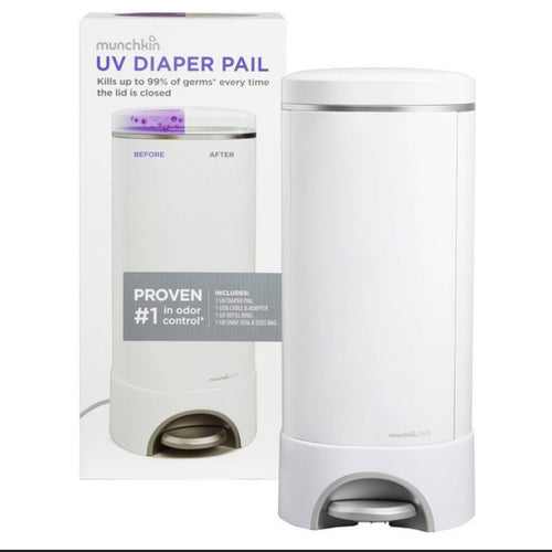 Munchkin UV Diaper Pail - White!! NEW IN BOX!!